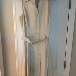 Jones of New York 100% linen sleeveless dress size 8